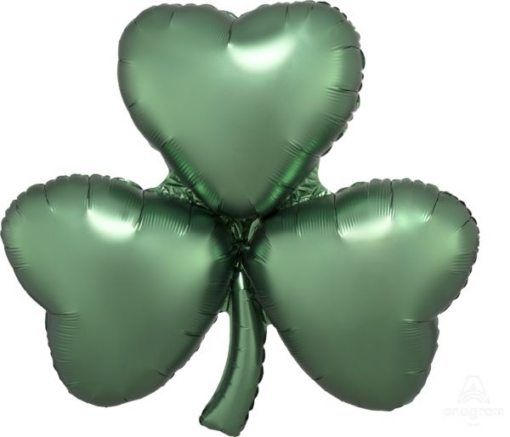 Satin Luxe Emerald Shamrock Supershape