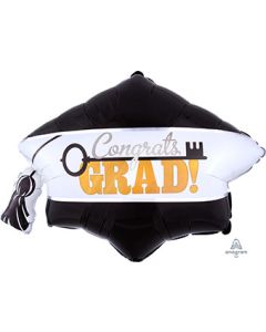 Lrg Shp Congrats Grad Cap Key to Success
